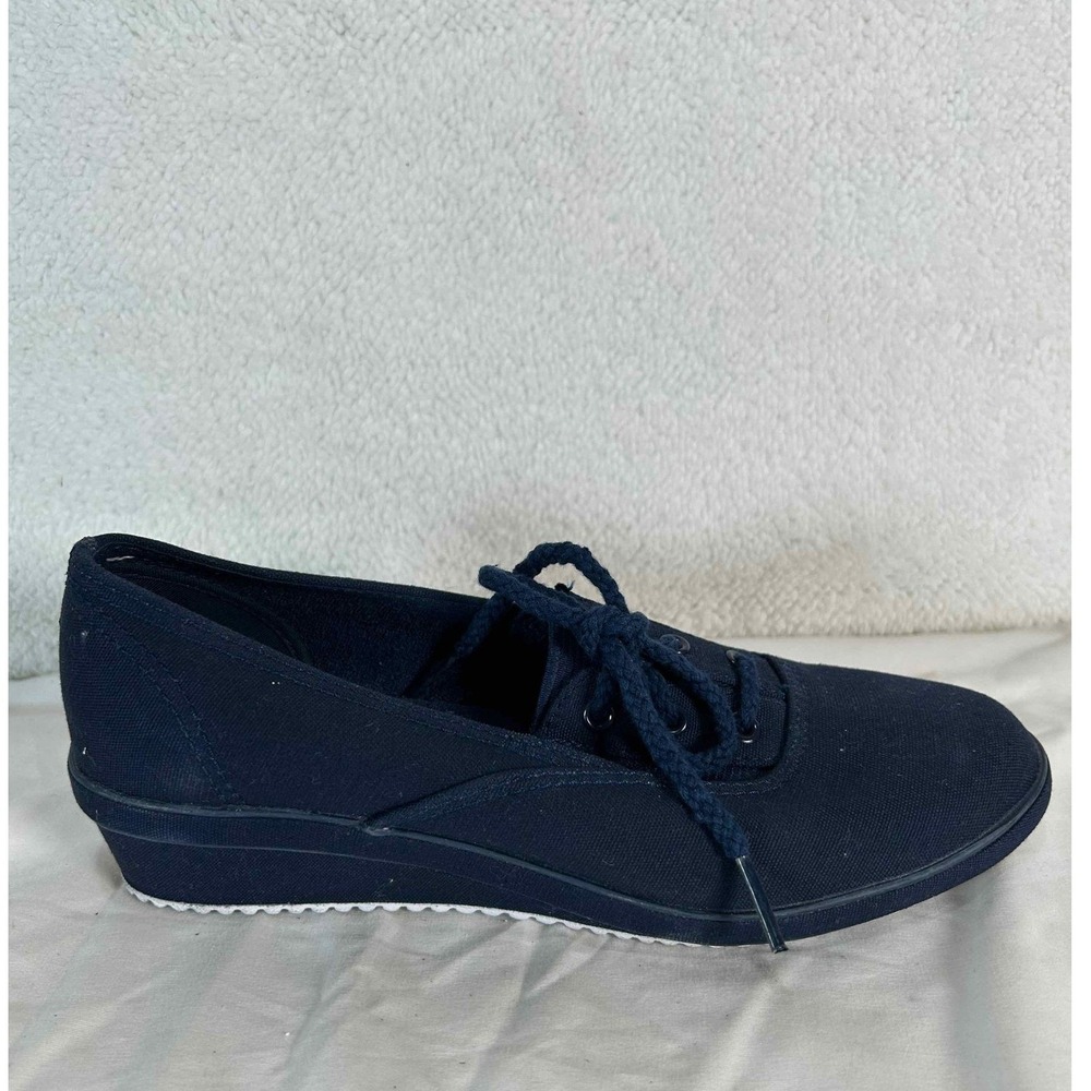 Grasshoppers Canvas Lace Up Sneakers Casual Comfort Shoes Navy Blue Size 7 - Picture 5 of 15
